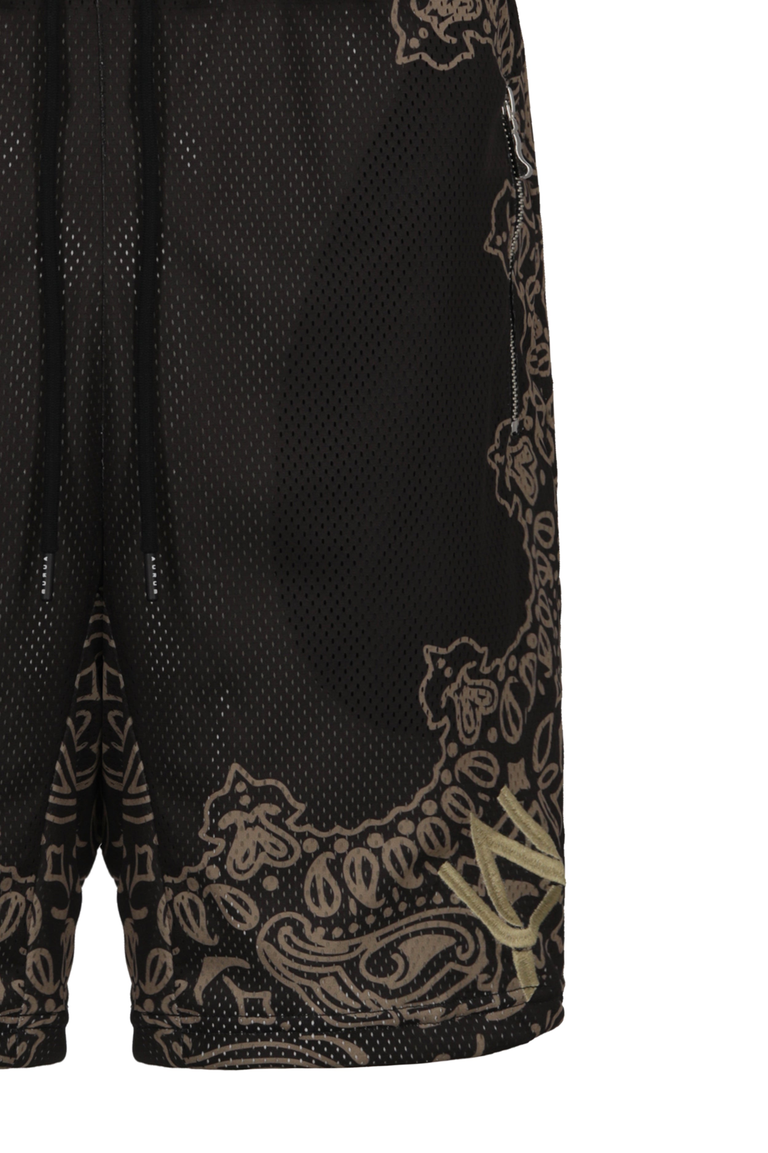 Black Bandana Shorts