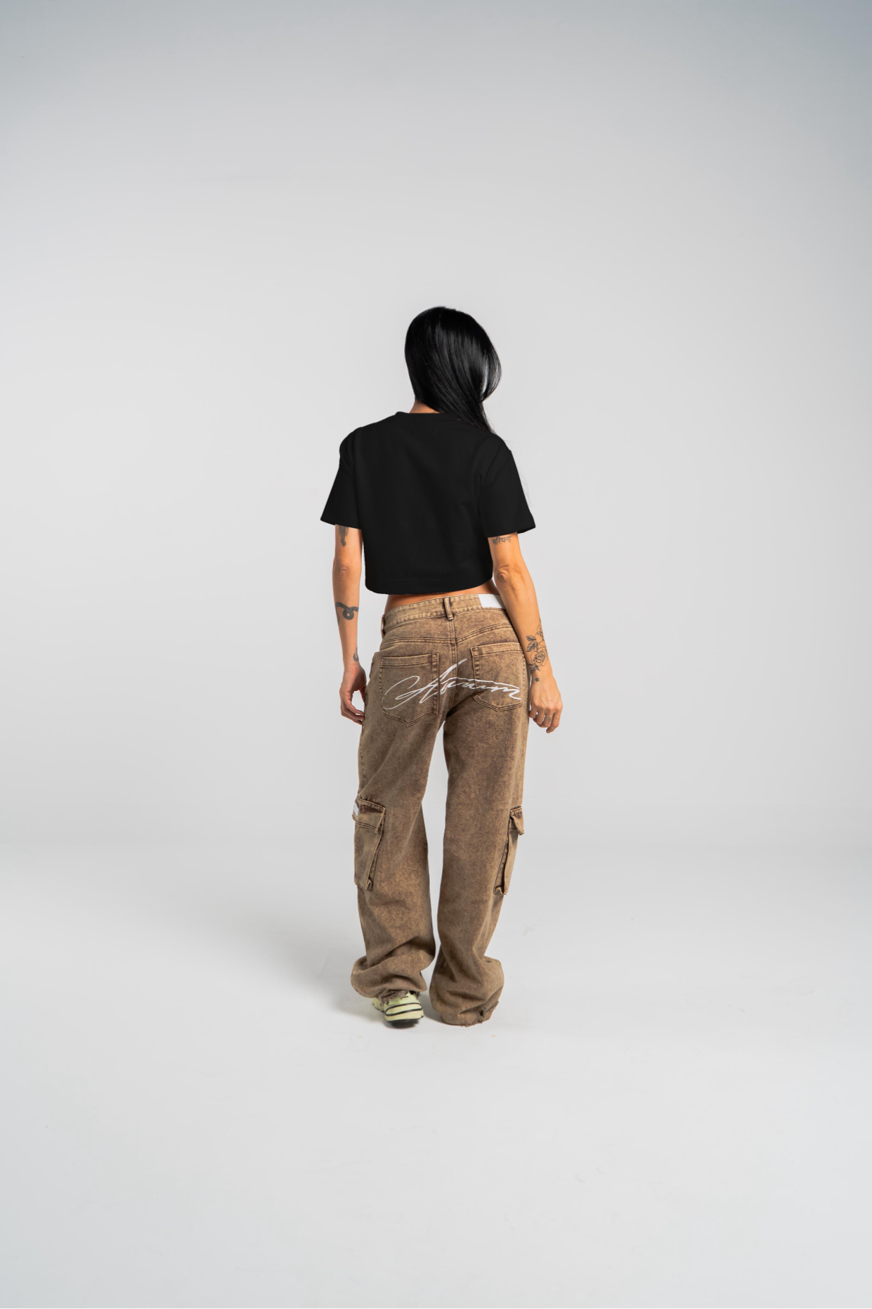 Black Born To Fly Croptop