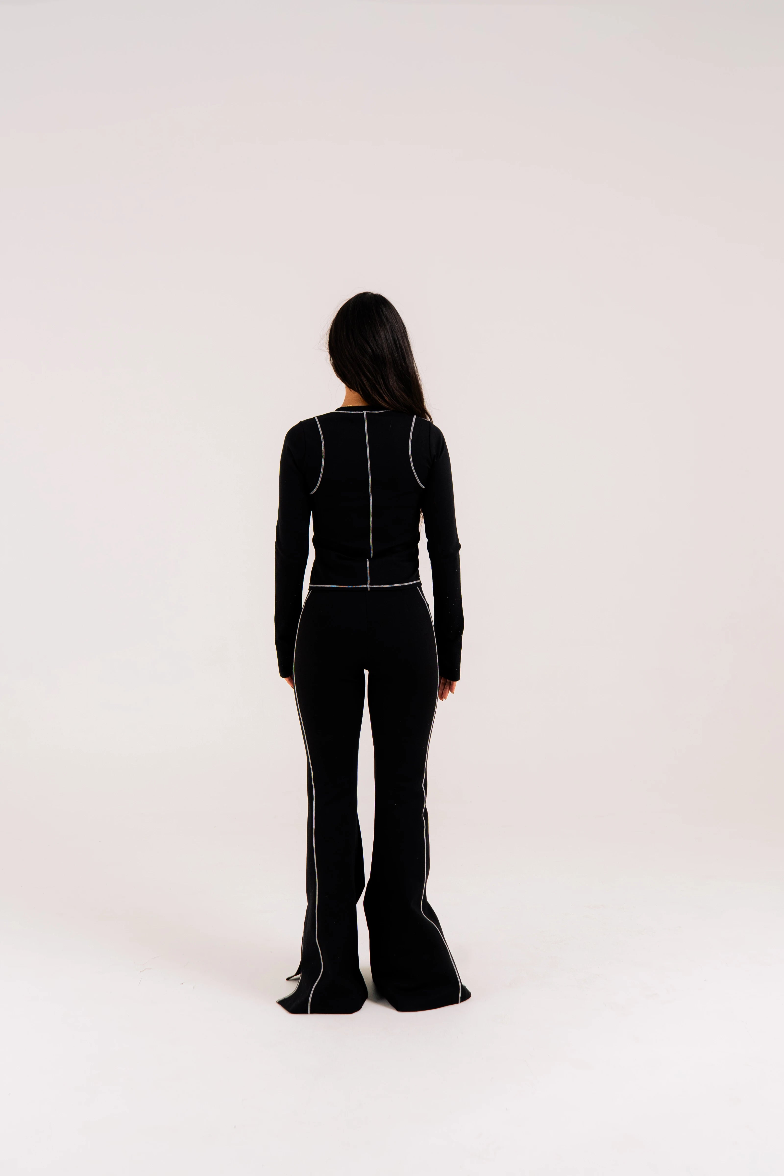 SHINY FLARE PANTS