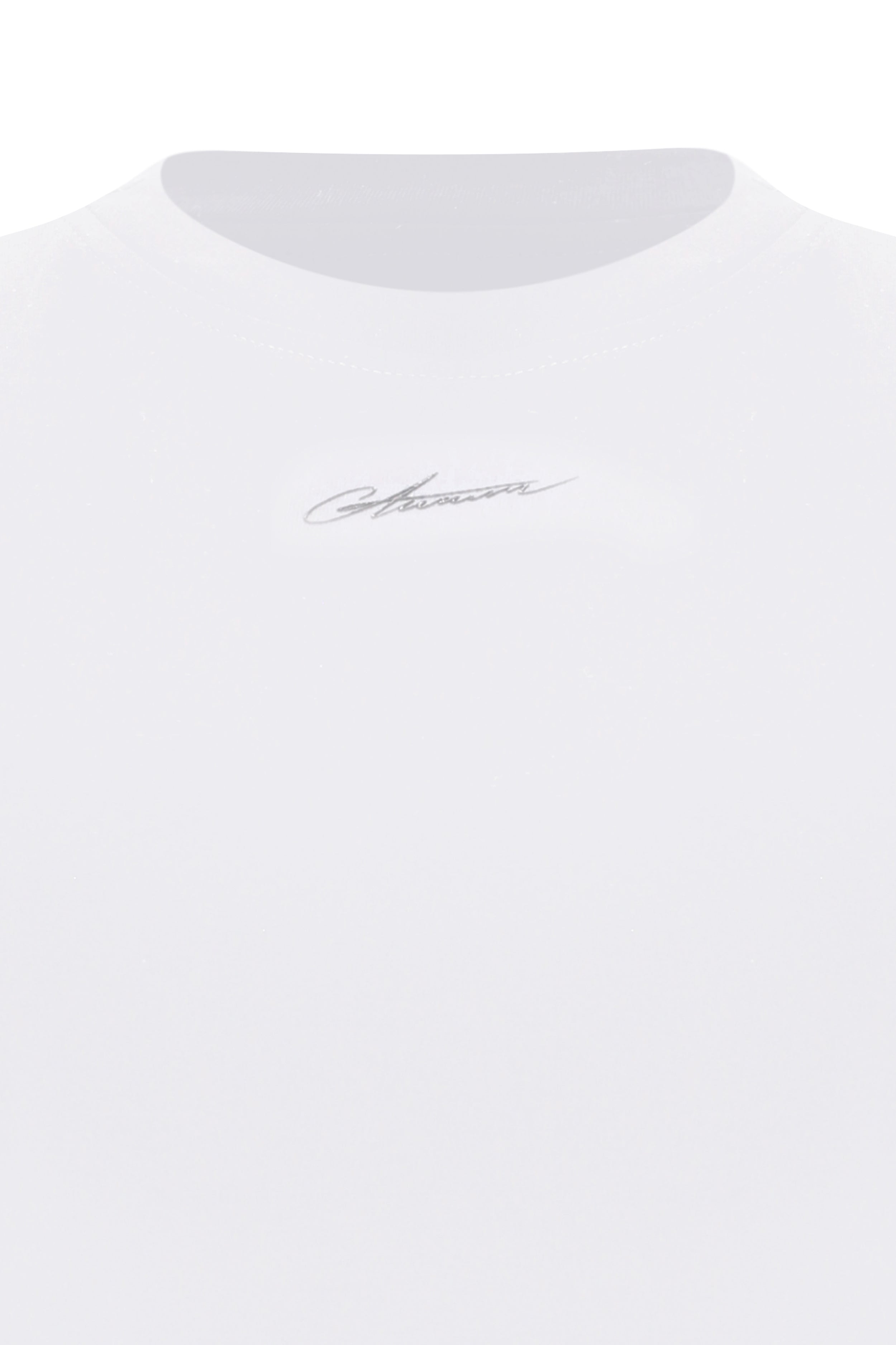 WHITE SIGNATURE BABY TEE