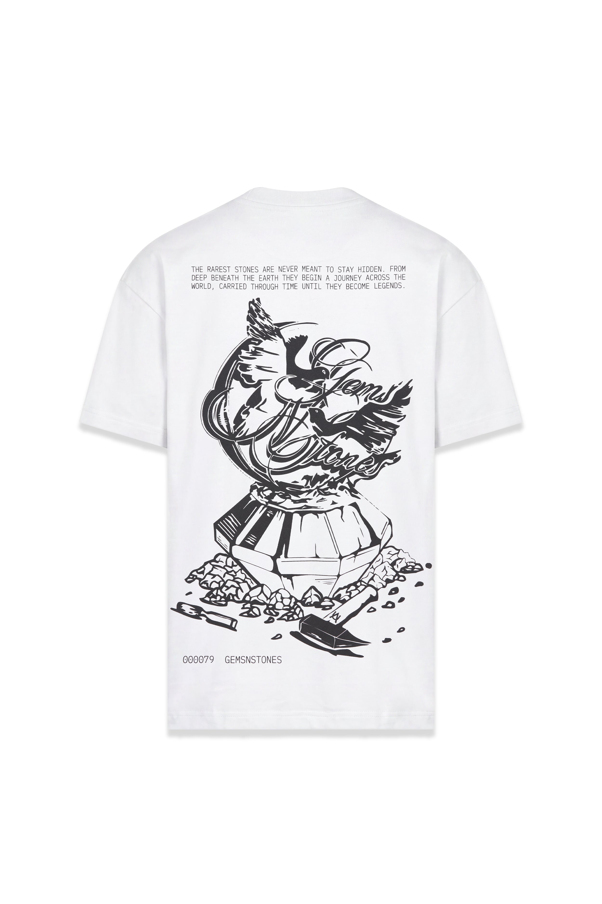 Au Sculputure Semi Oversized T-Shirt Marfil — AURUM 79