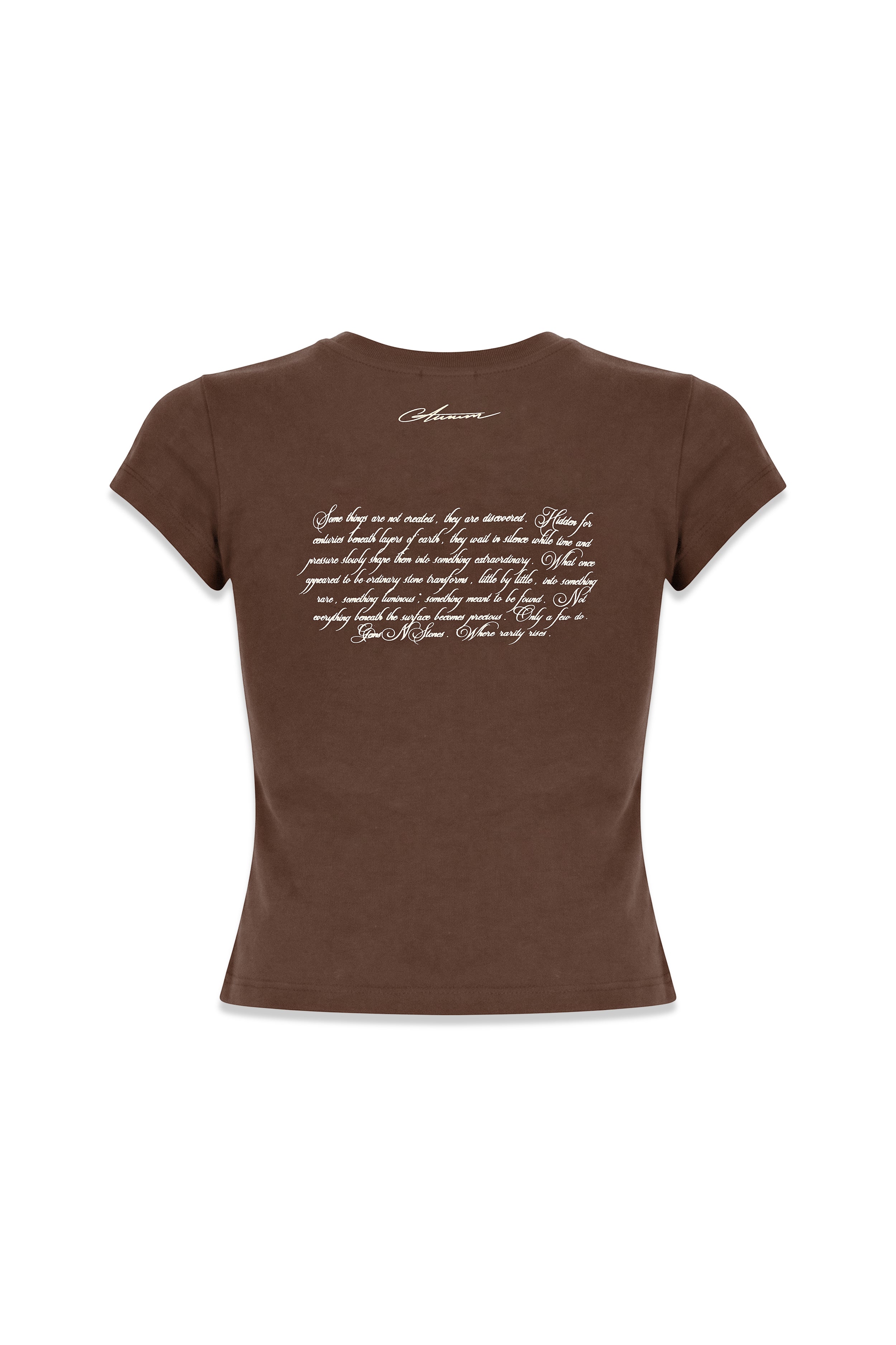 G&S Slim Baby Tee Café — AURUM 79