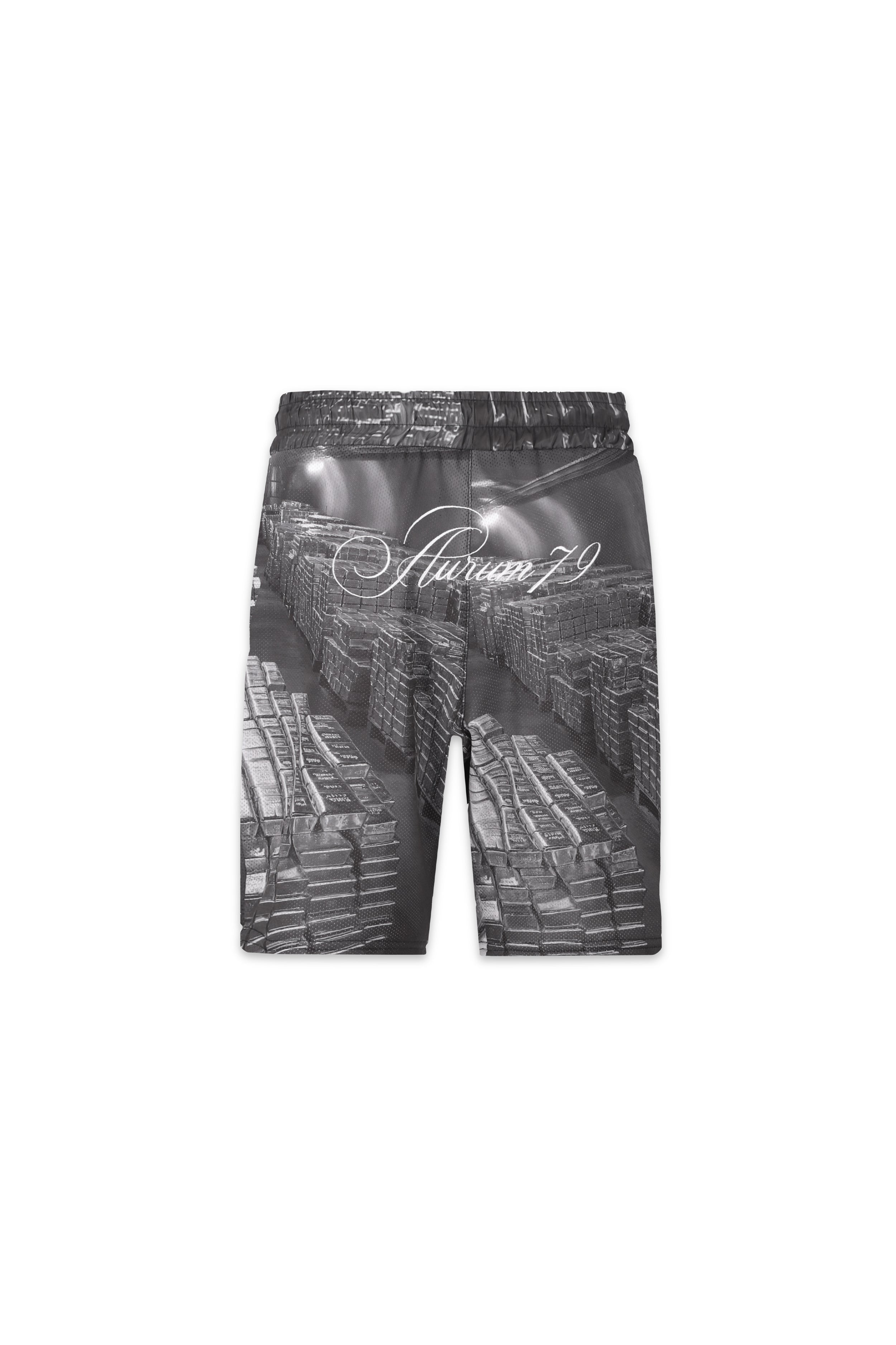 Gold Vault Shorts Negro — AURUM 79