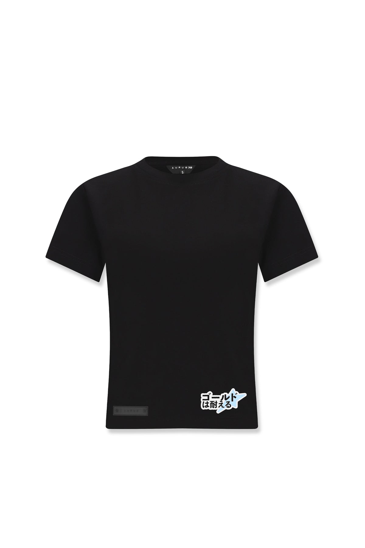 Nostalgia Slim Baby Tee Negro — AURUM 79