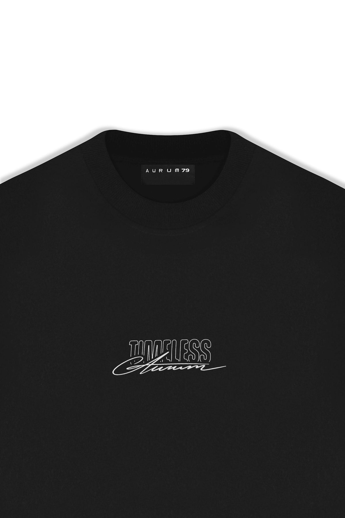 Phone Call Oversized T-Shirt Negro — AURUM 79