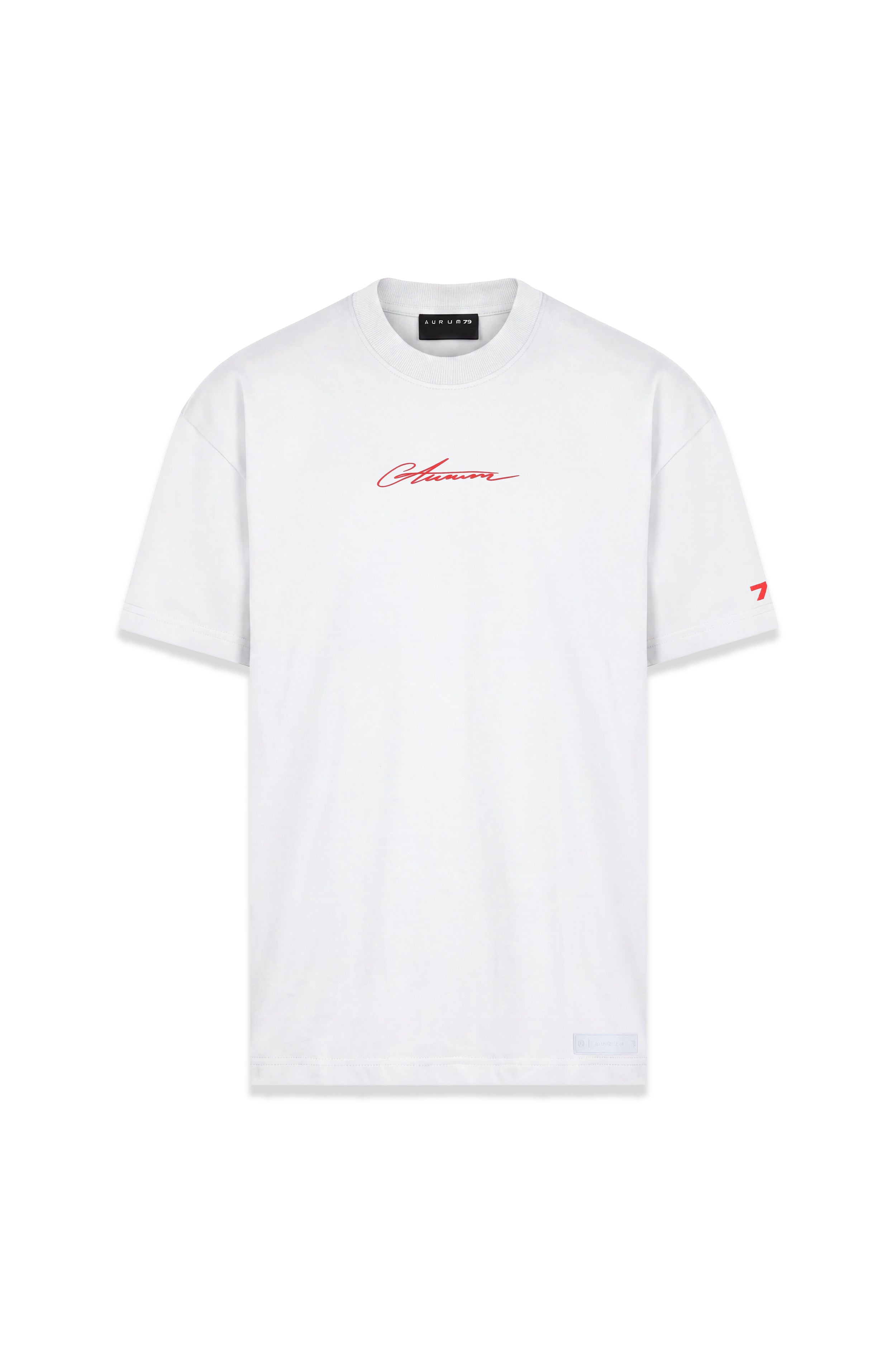 R&W Signature Semi Oversized T-Shirt Marfil — AURUM 79