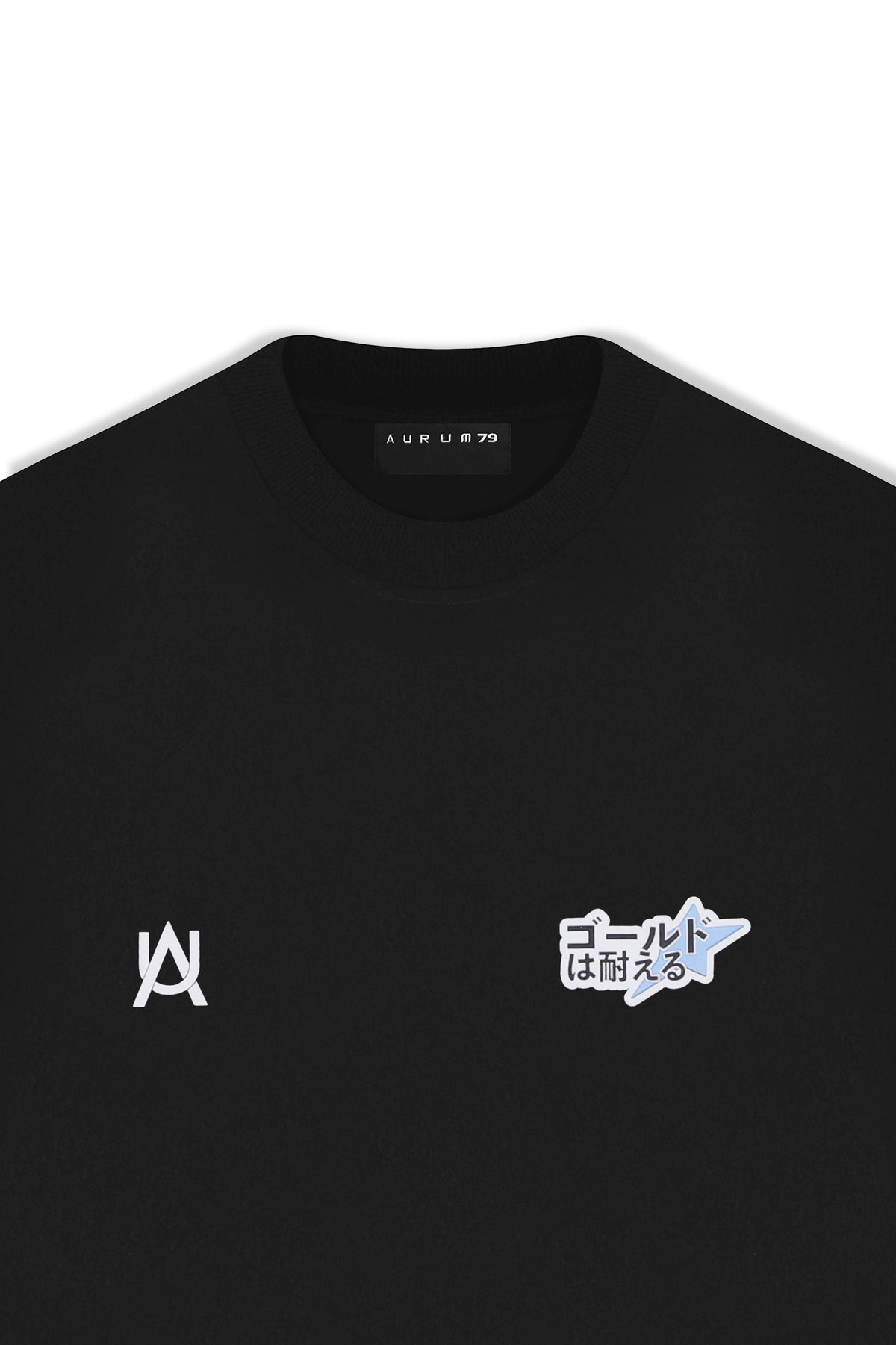 2000s Oversized T-Shirt Negro — AURUM 79