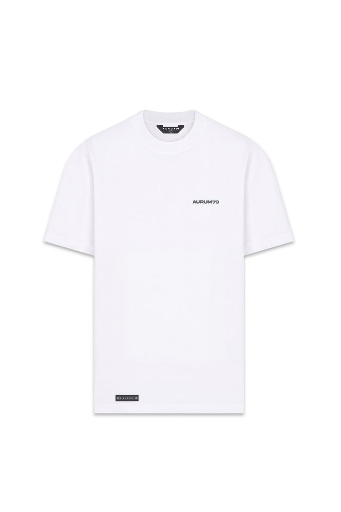 Aurum Regular White Line T-Shirt – AURUM 79, streetwear de lujo de Medellín