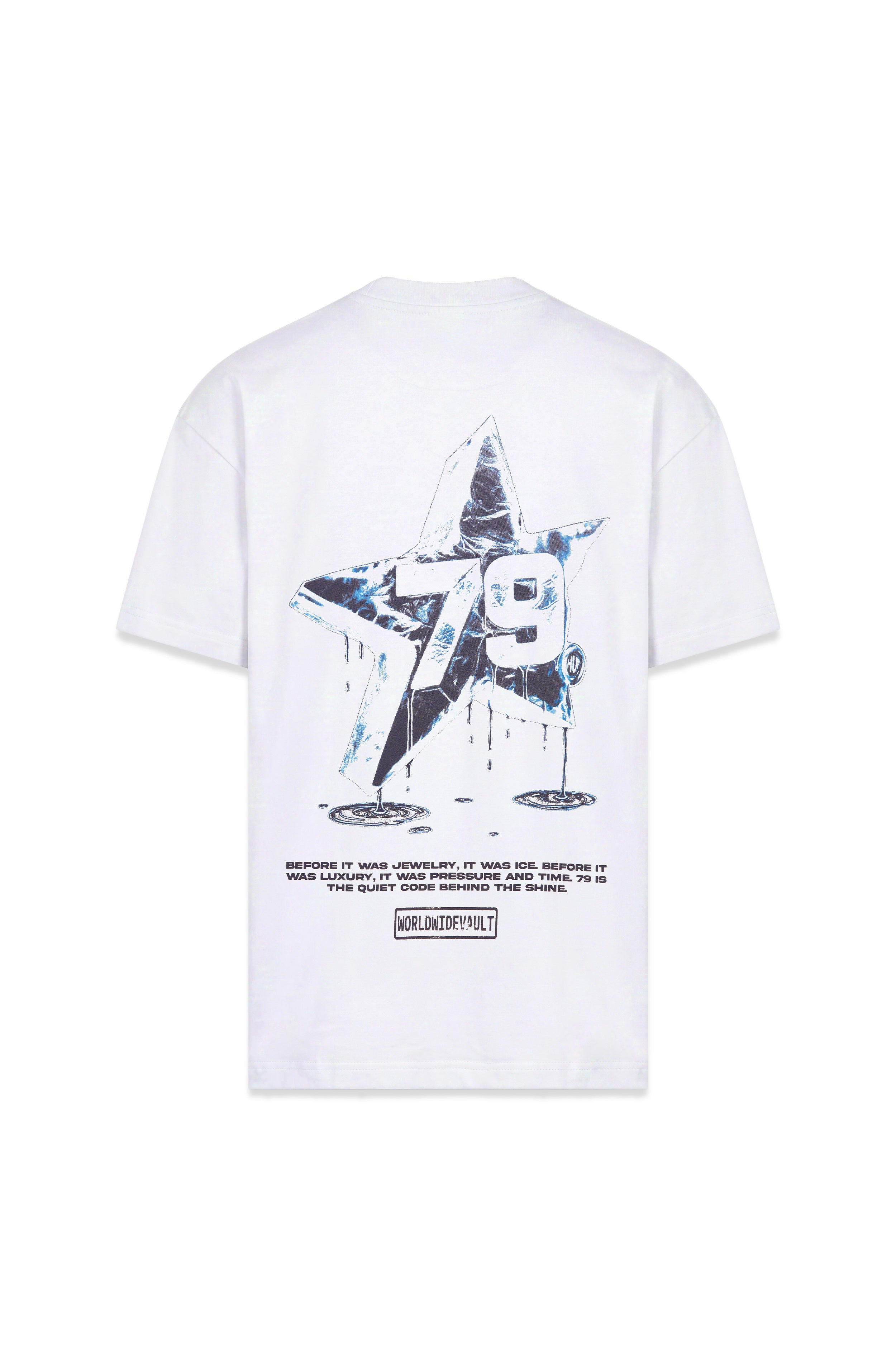 Iced Star Oversized T-Shirt Marfil — AURUM 79