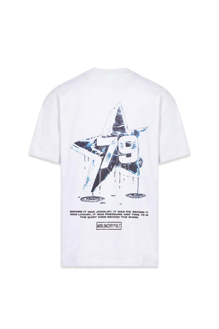 Iced Star Oversized T-Shirt Marfil — AURUM 79