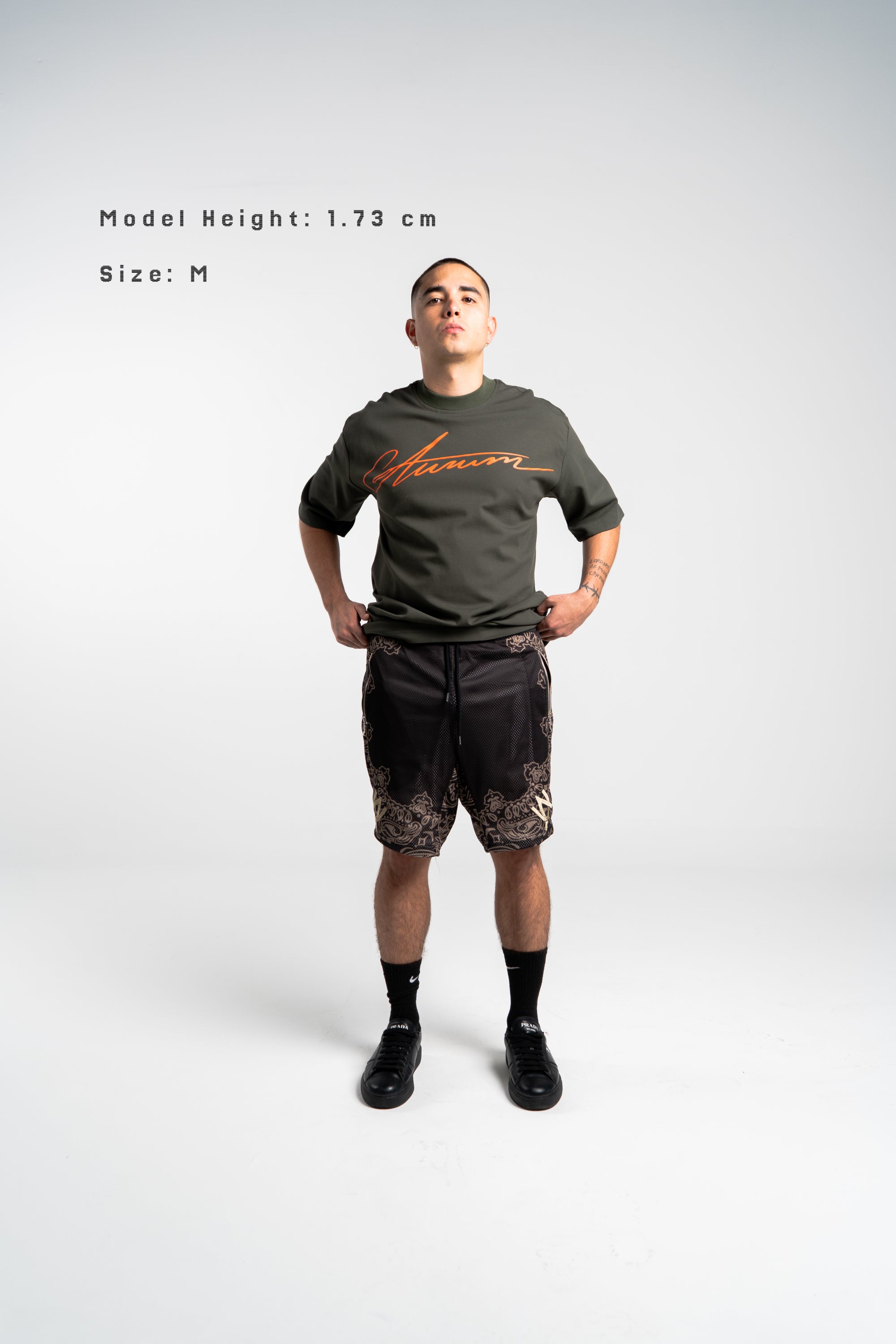 Black Bandana Shorts