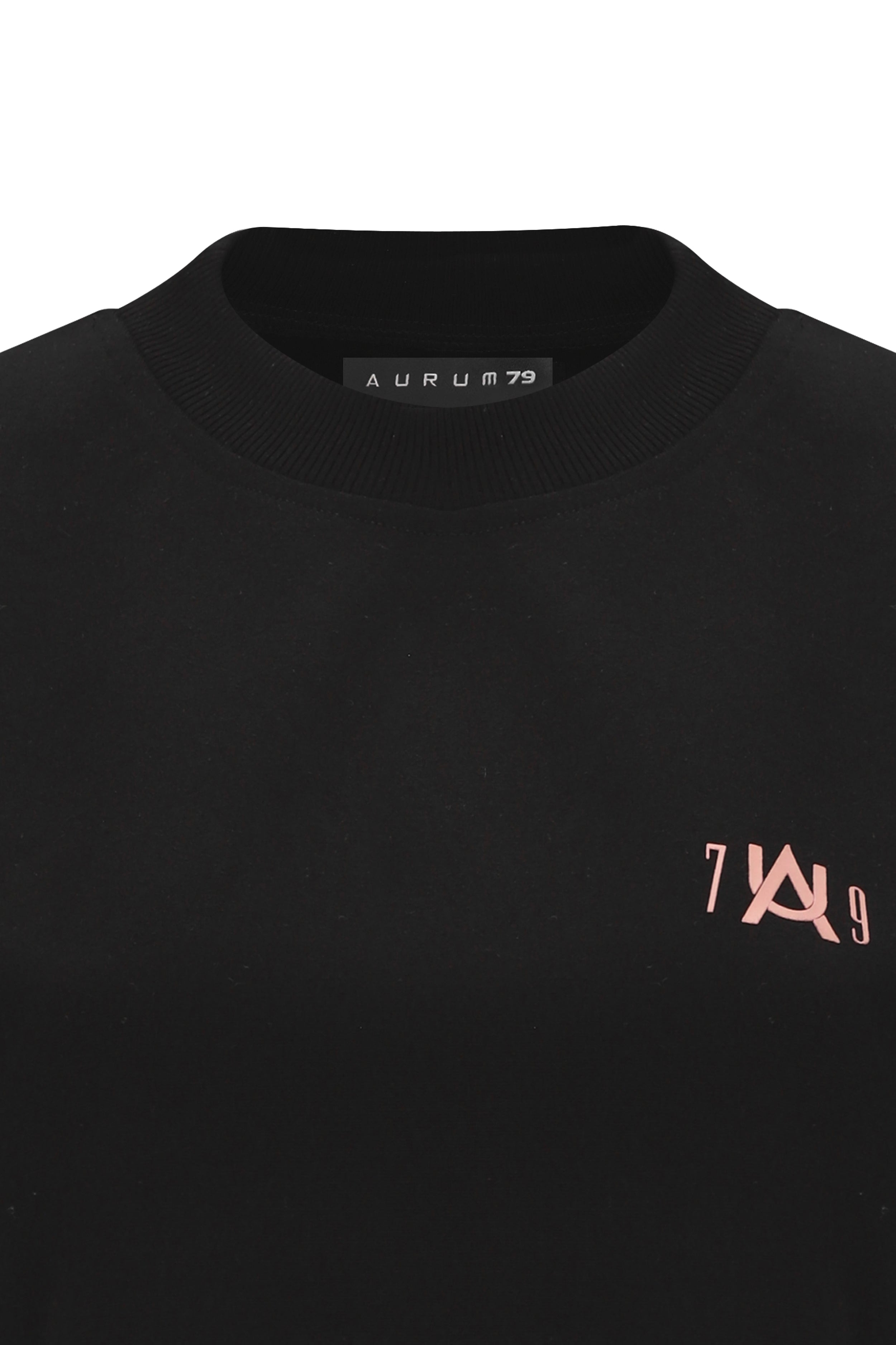 BLACK STARDUST CROP TOP