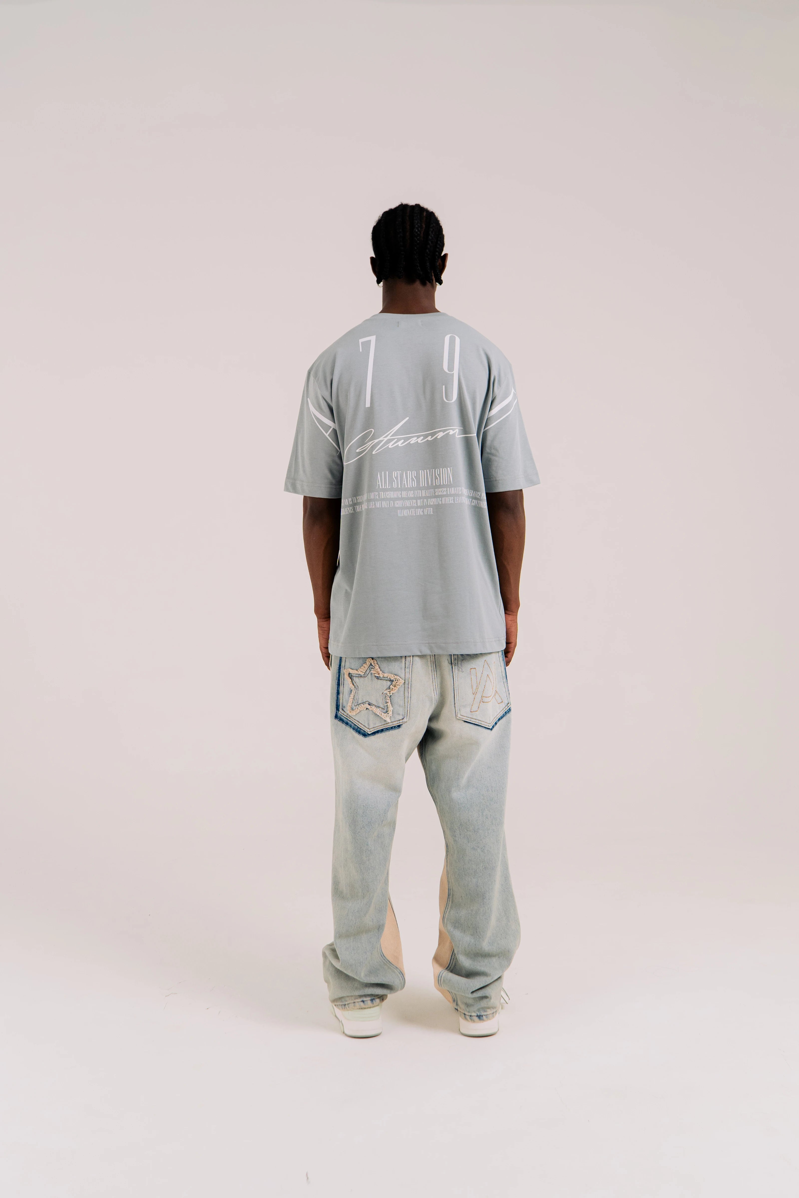 GREY STARDUST T-SHIRT