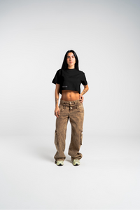 Black Born To Fly Croptop
