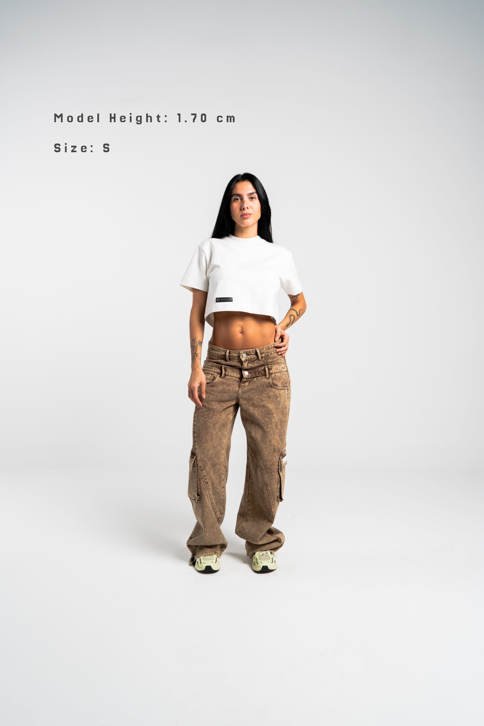 White Born To Fly Croptop