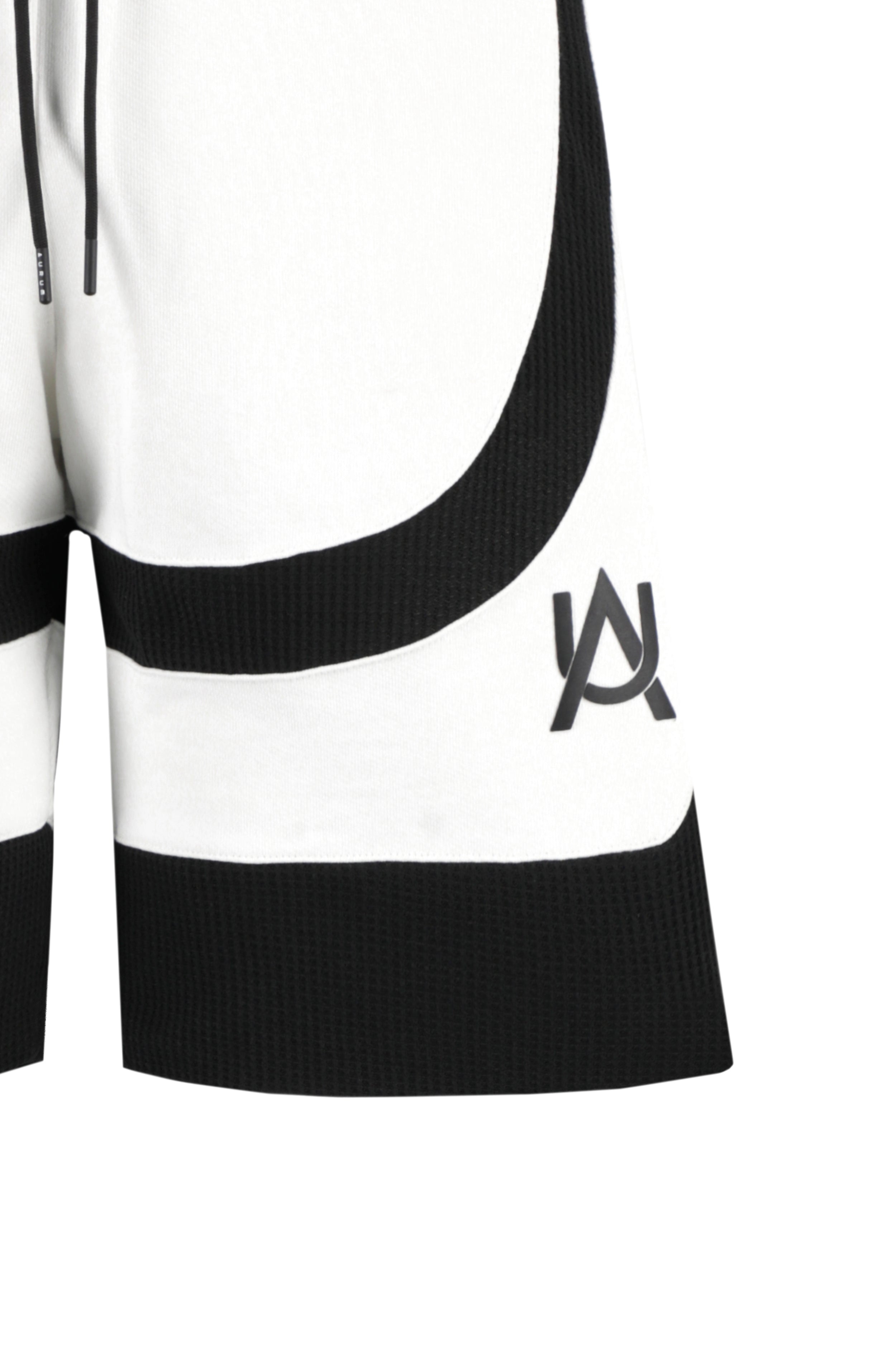 White Waffle Shorts