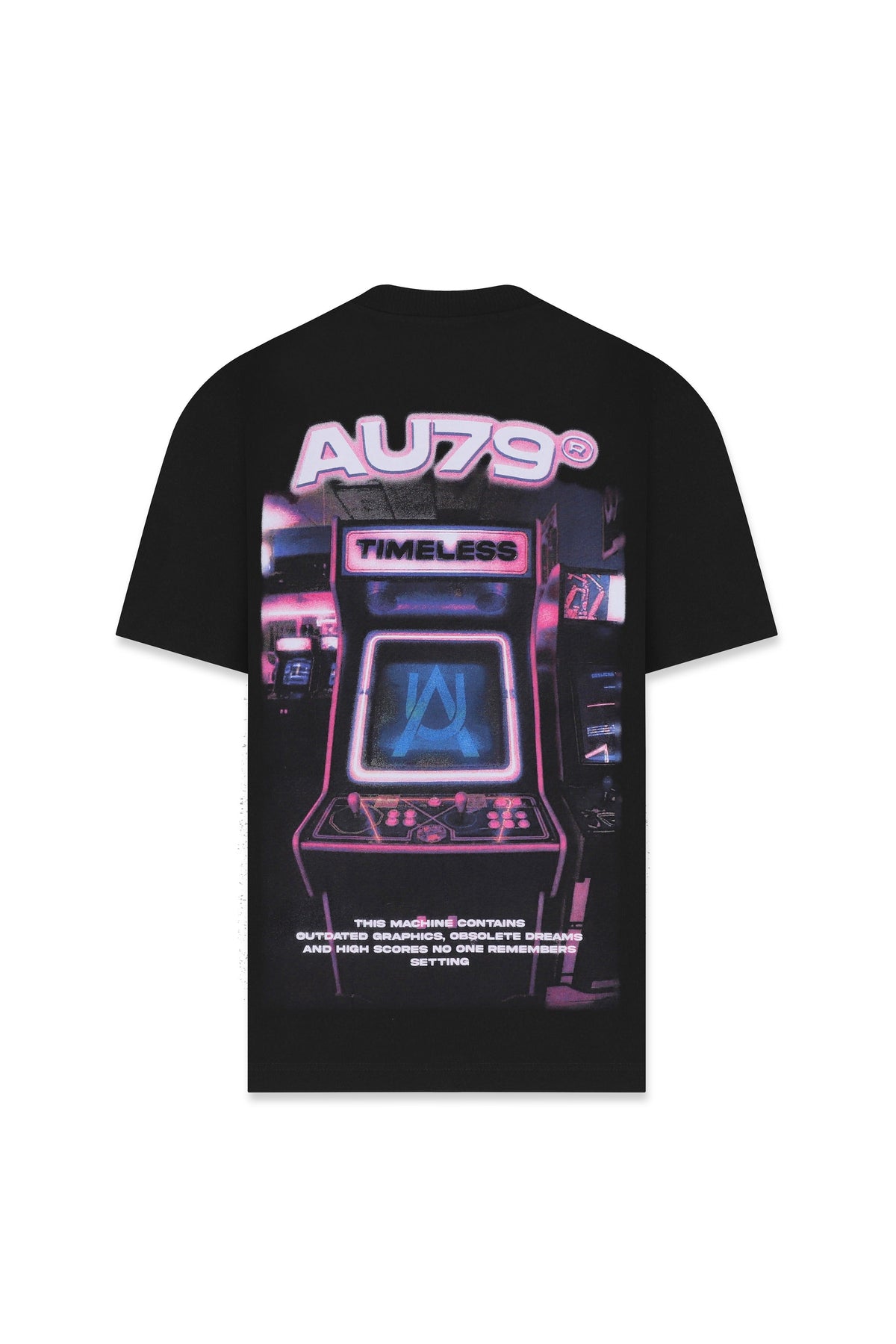 Arkade Oversized T-Shirt Negro — AURUM 79