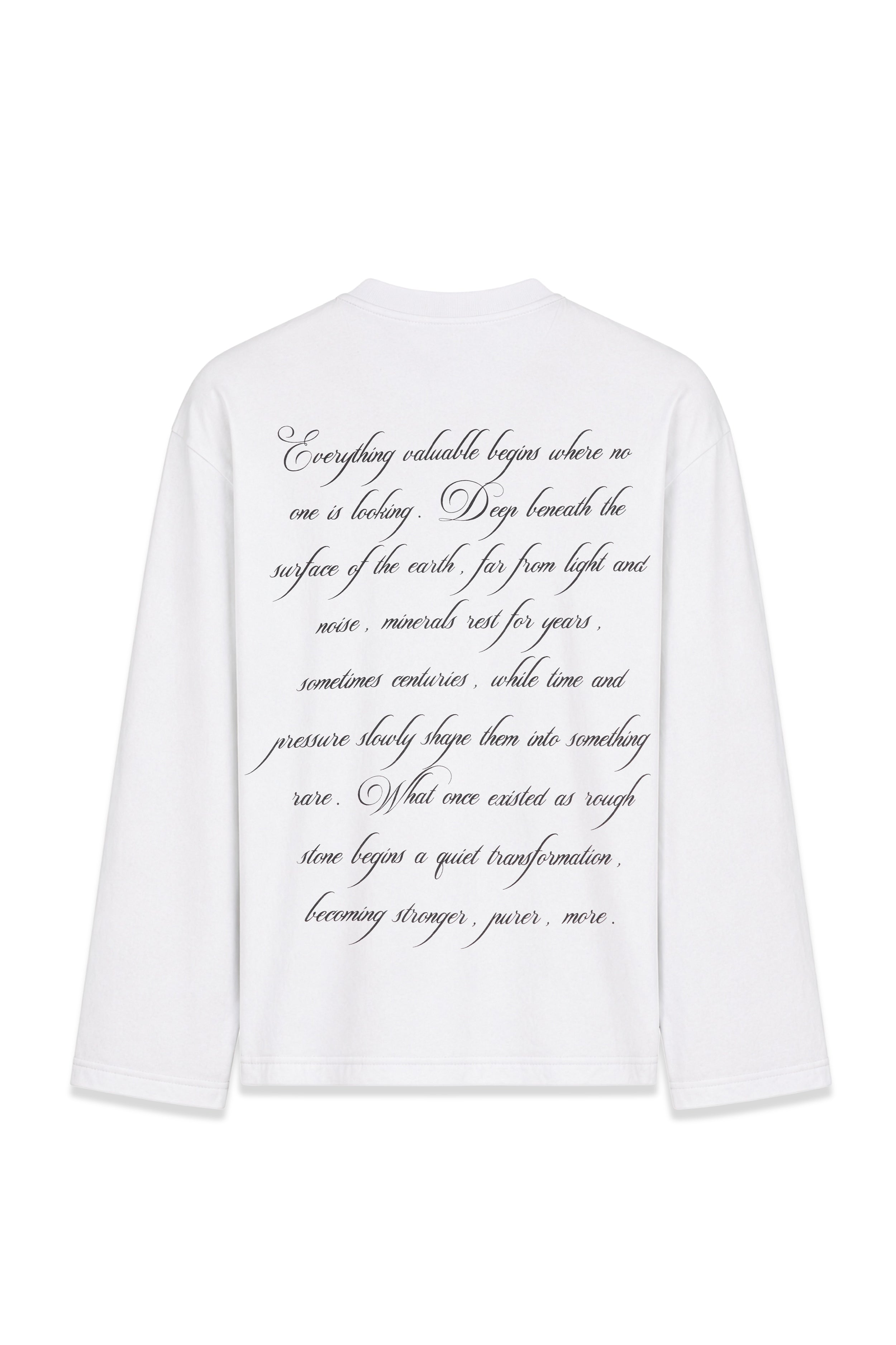 Bell Seams Oversized T-Shirt Marfil — AURUM 79