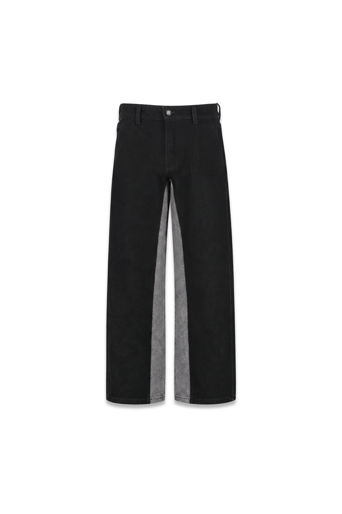 Black Gems Flared Jeans Negro — AURUM 79