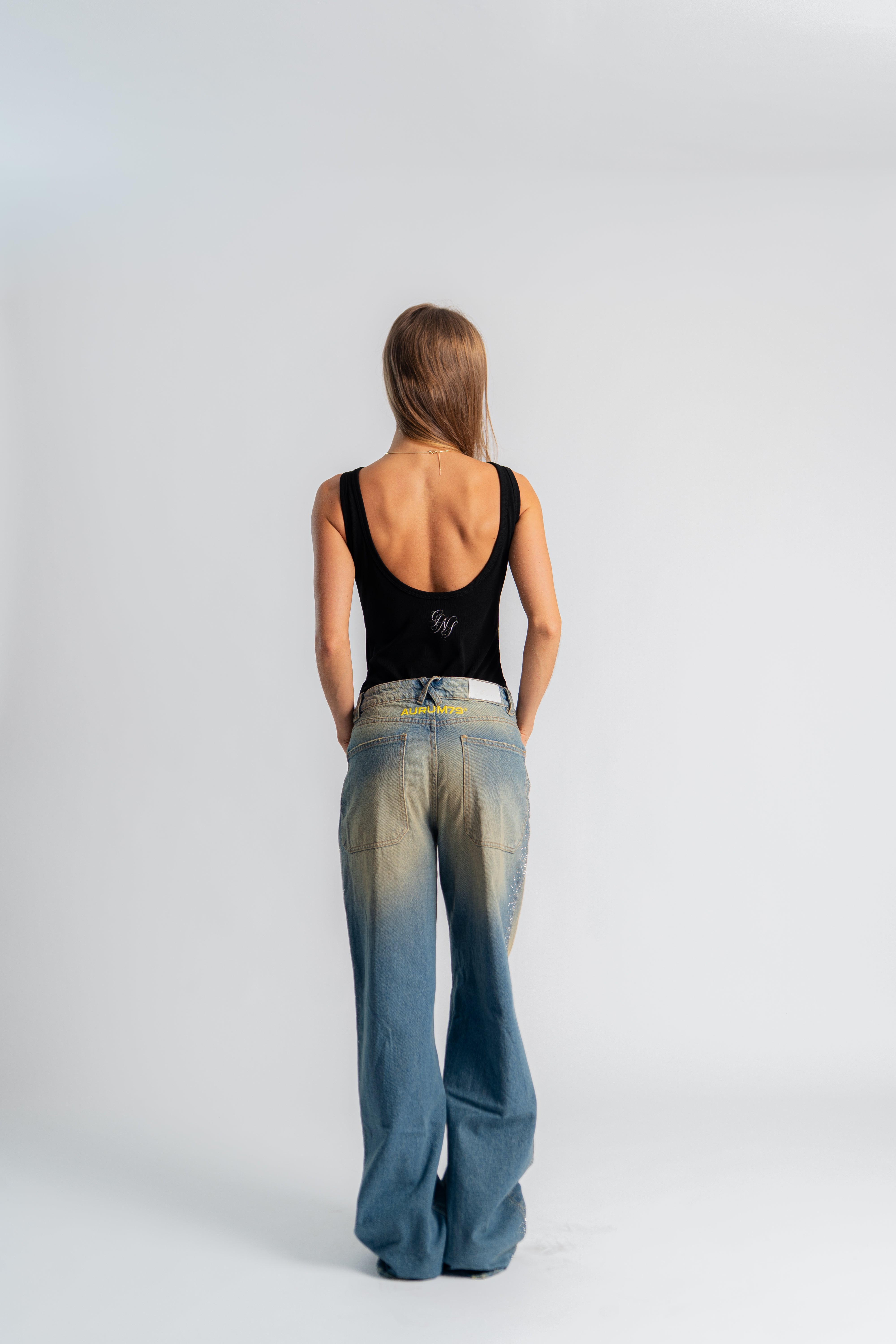 G&S Bodysuit Negro en modelo — AURUM 79