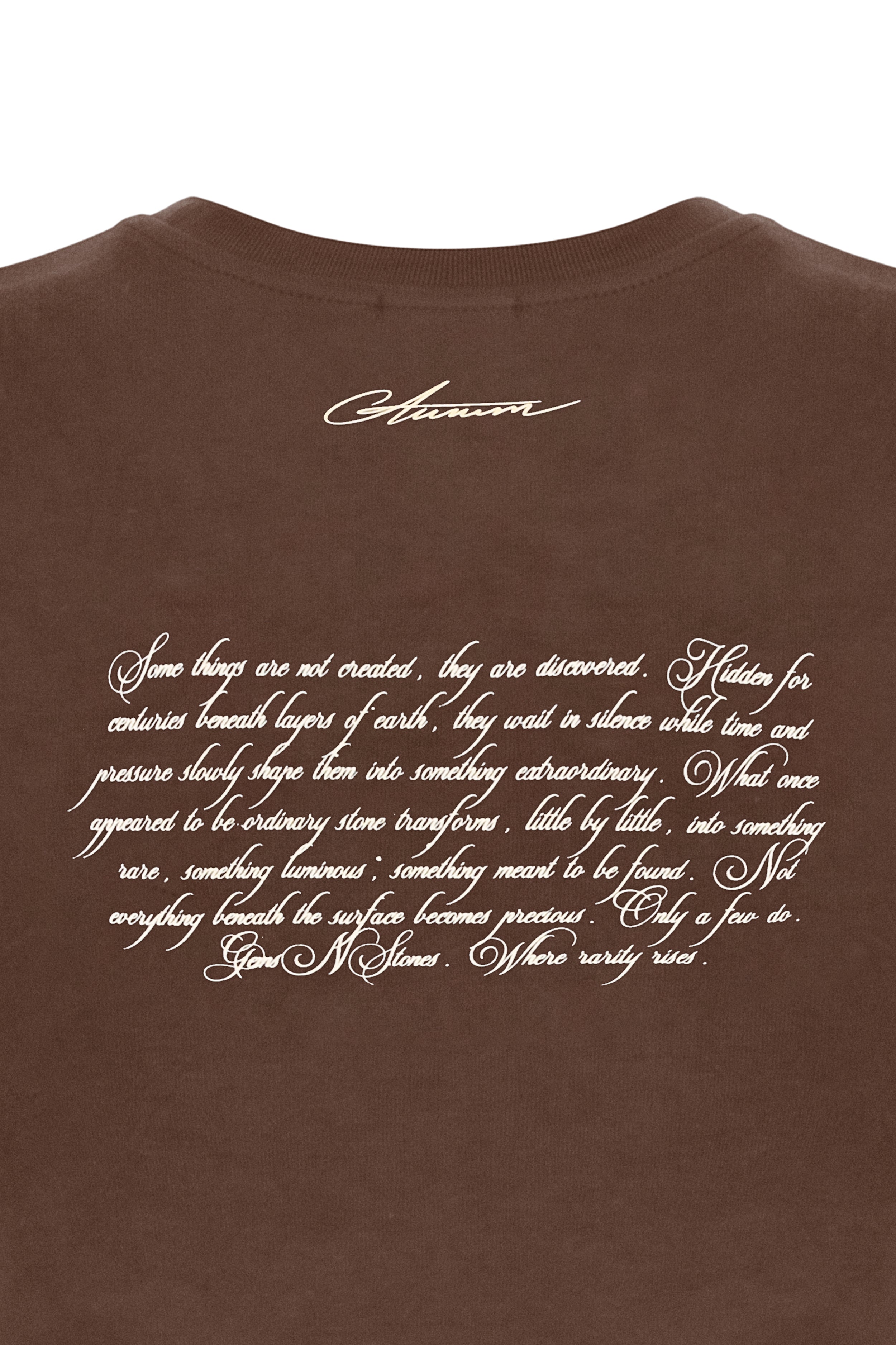 G&S Slim Baby Tee Café — AURUM 79