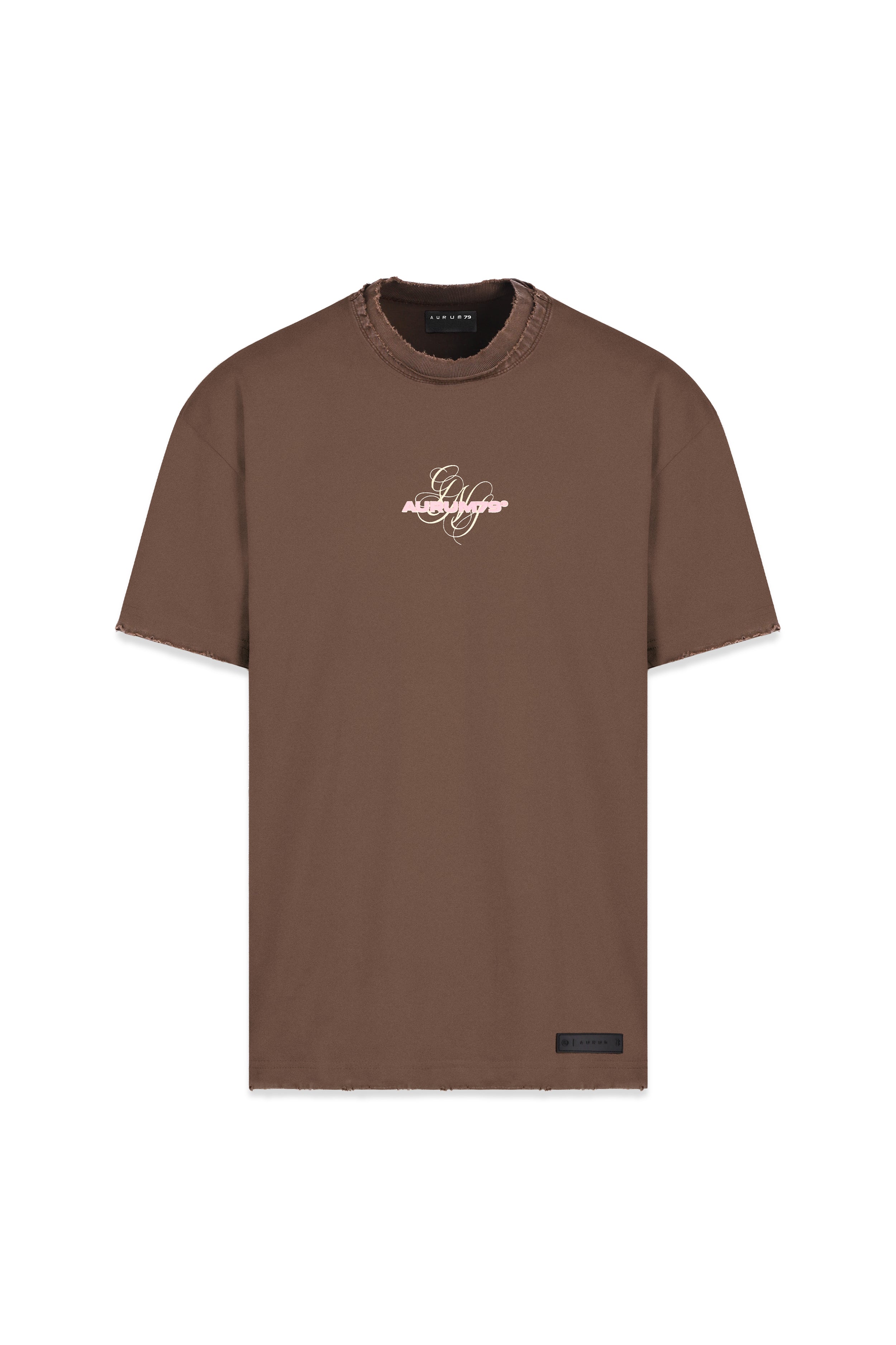 Gems Pigeons Oversized T-Shirt Café — AURUM 79