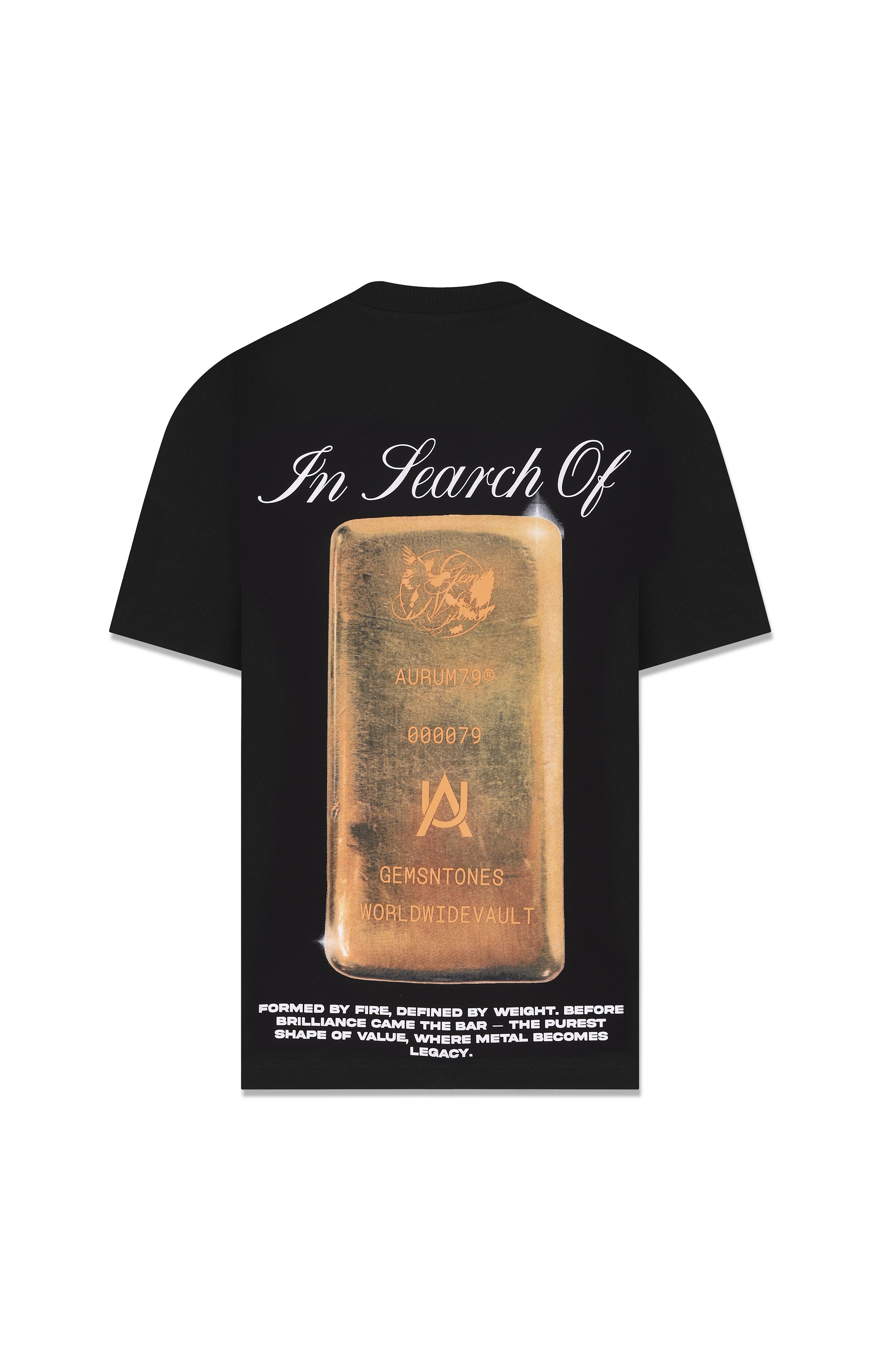 Ingot Oversized T-Shirt Negro — AURUM 79