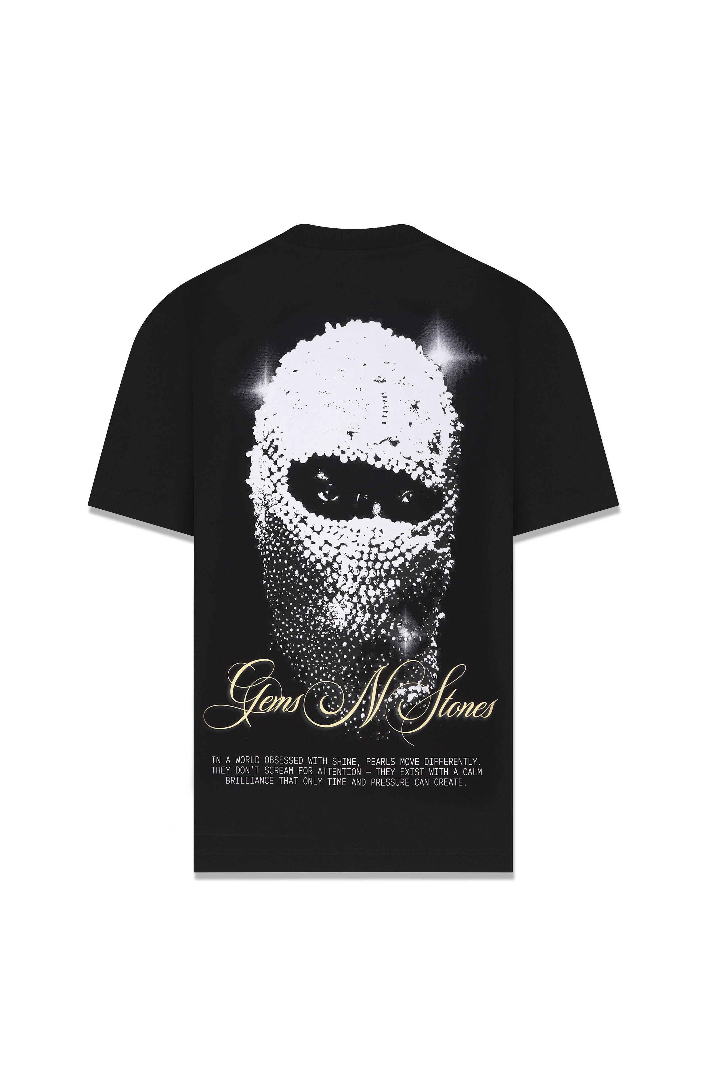 Pearlmask Oversized T-Shirt Negro — AURUM 79