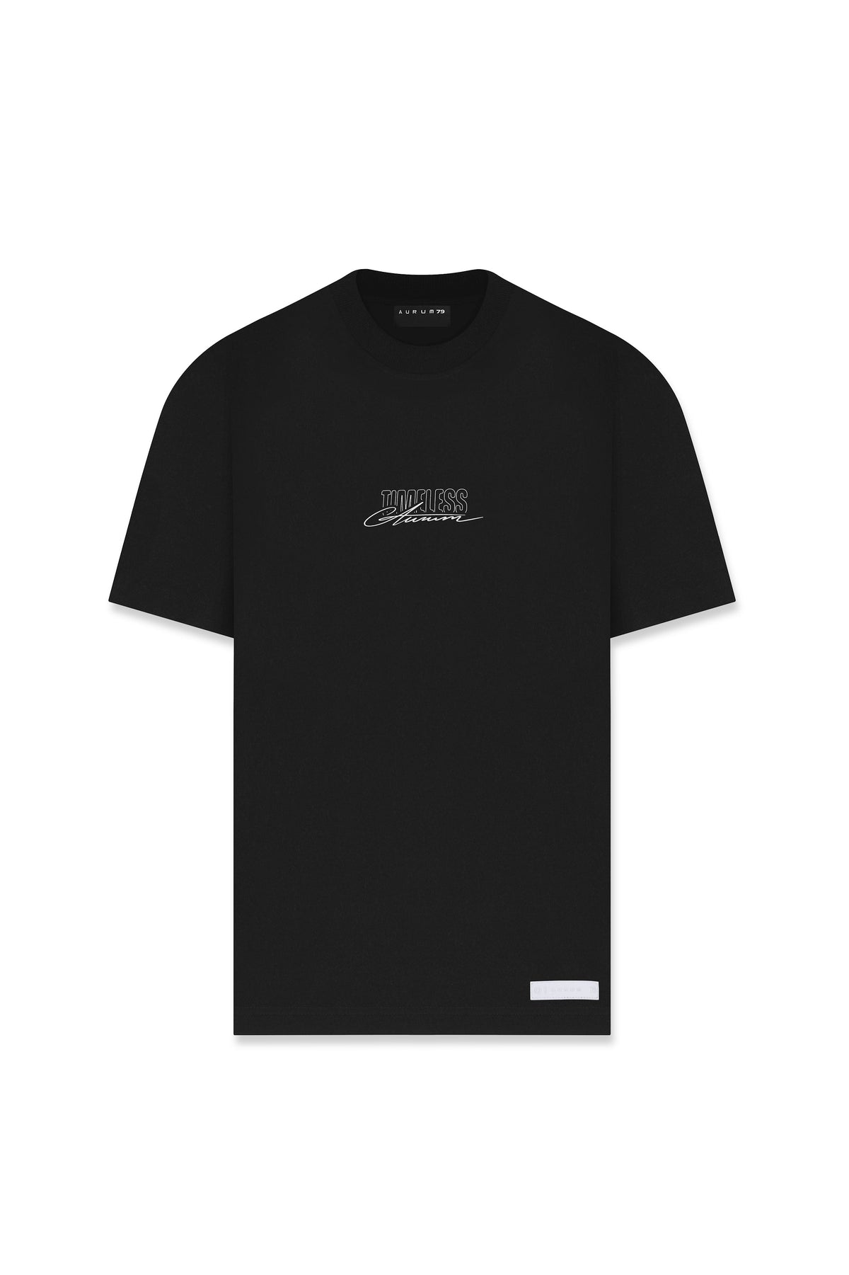 Phone Call Oversized T-Shirt Negro — AURUM 79