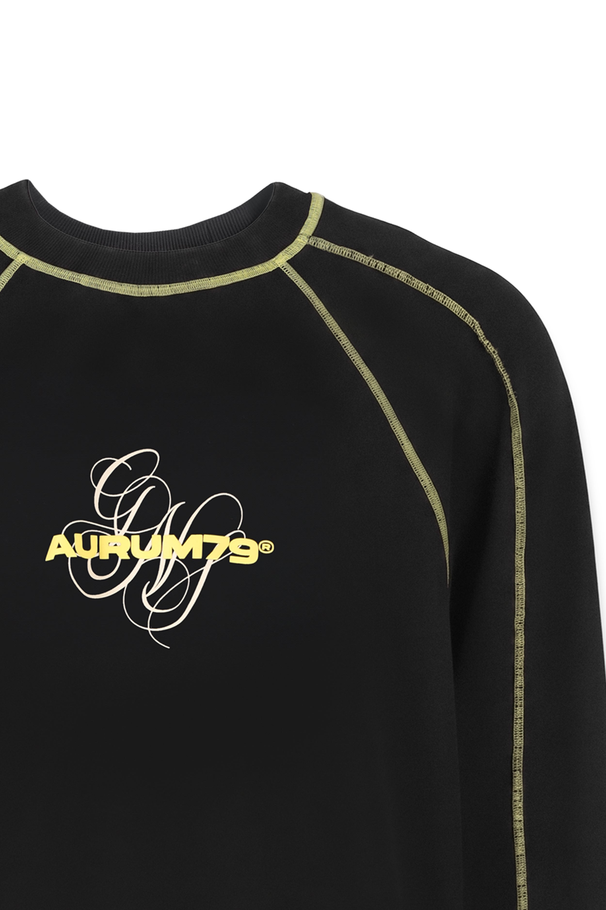 Pigeons Seams Oversized Sweater Negro — AURUM 79