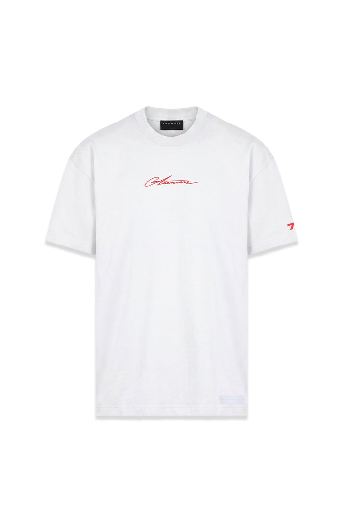 R&W Signature Semi Oversized T-Shirt Marfil — AURUM 79
