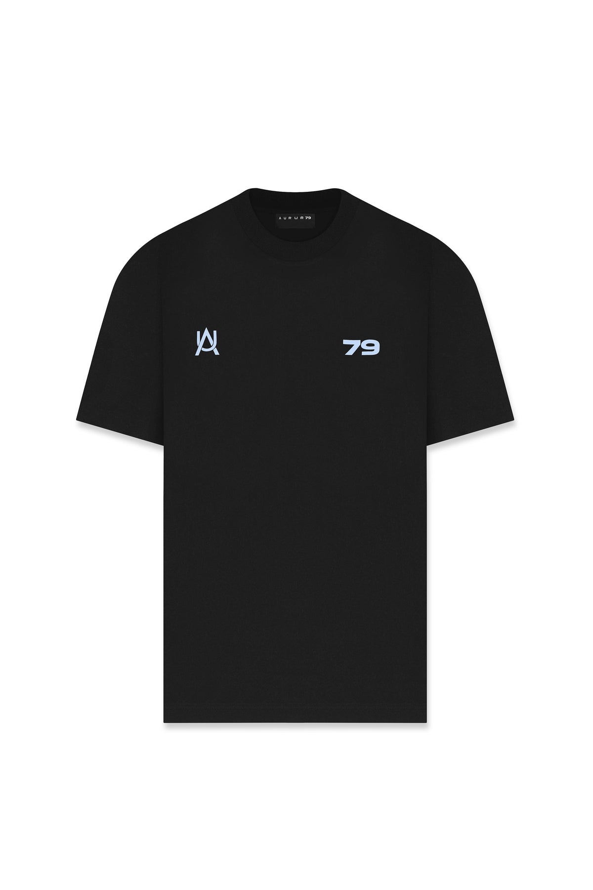 Time Speaks Semi Oversized T-shirt Negro — AURUM 79