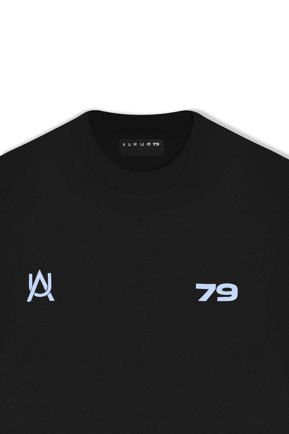 Time Speaks Semi Oversized T-shirt Negro — AURUM 79