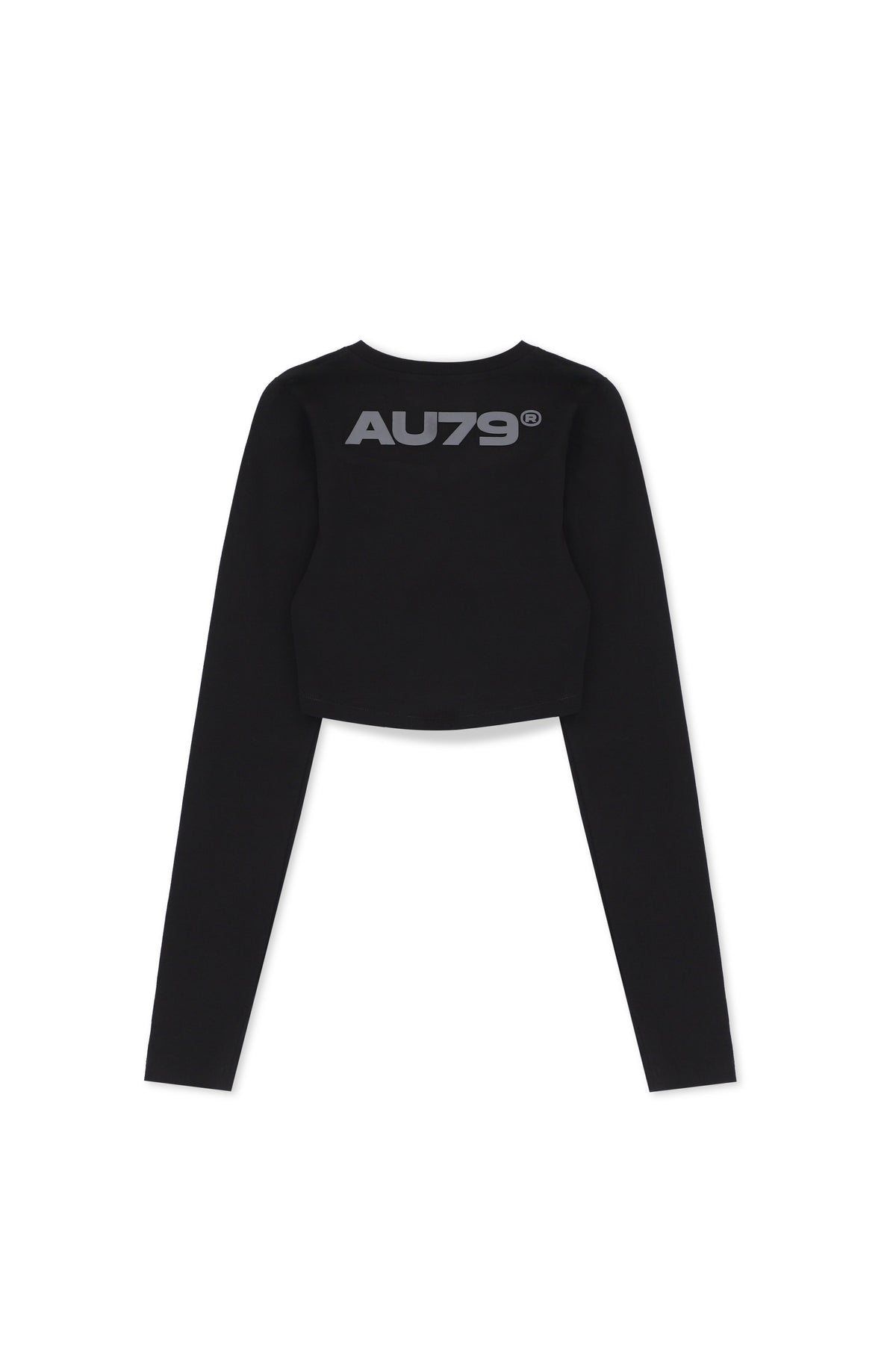 Timeless Long Sleeve Crop top Negro — AURUM 79