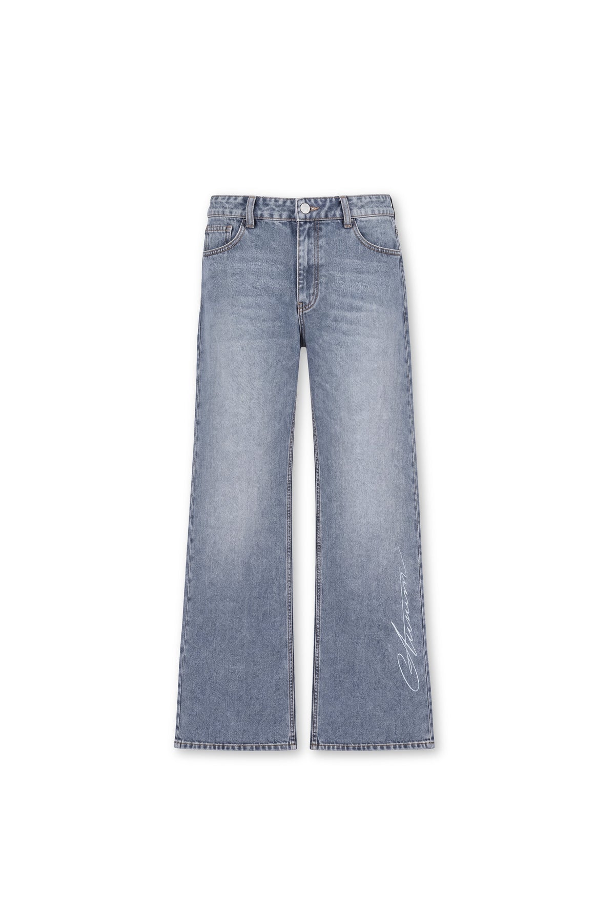 Timeless Washed Loose Fit Jean Azul — AURUM 79