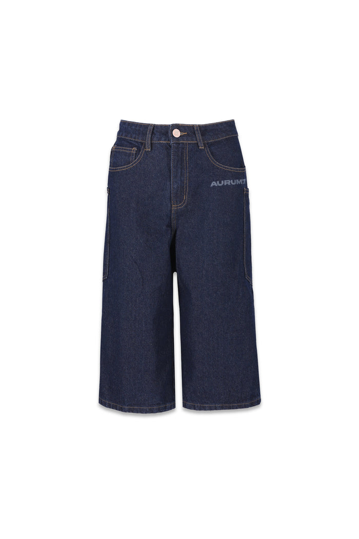 W Raw Denim Jorts Azul — AURUM 79