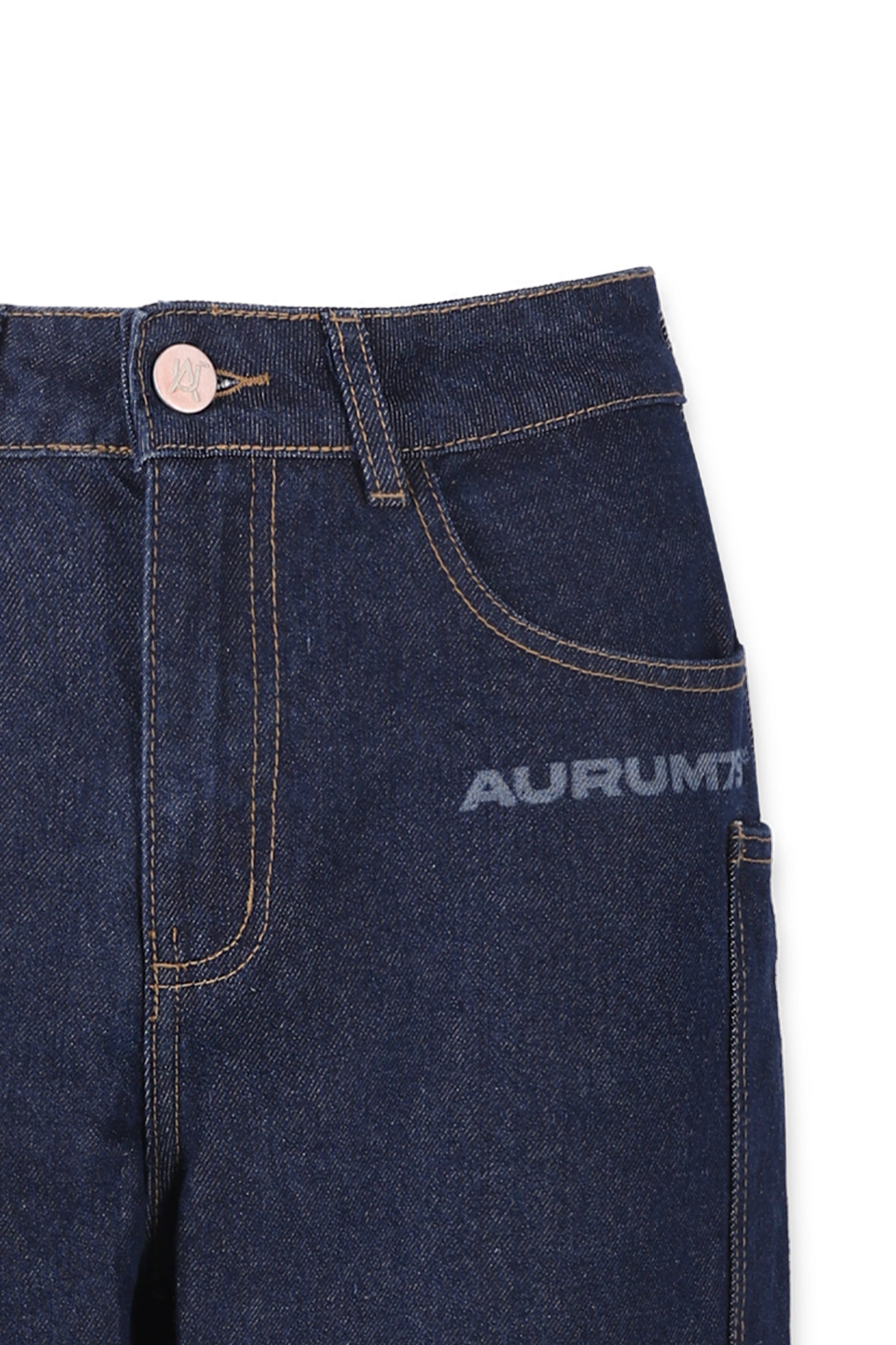 W Raw Denim Jorts Azul — AURUM 79