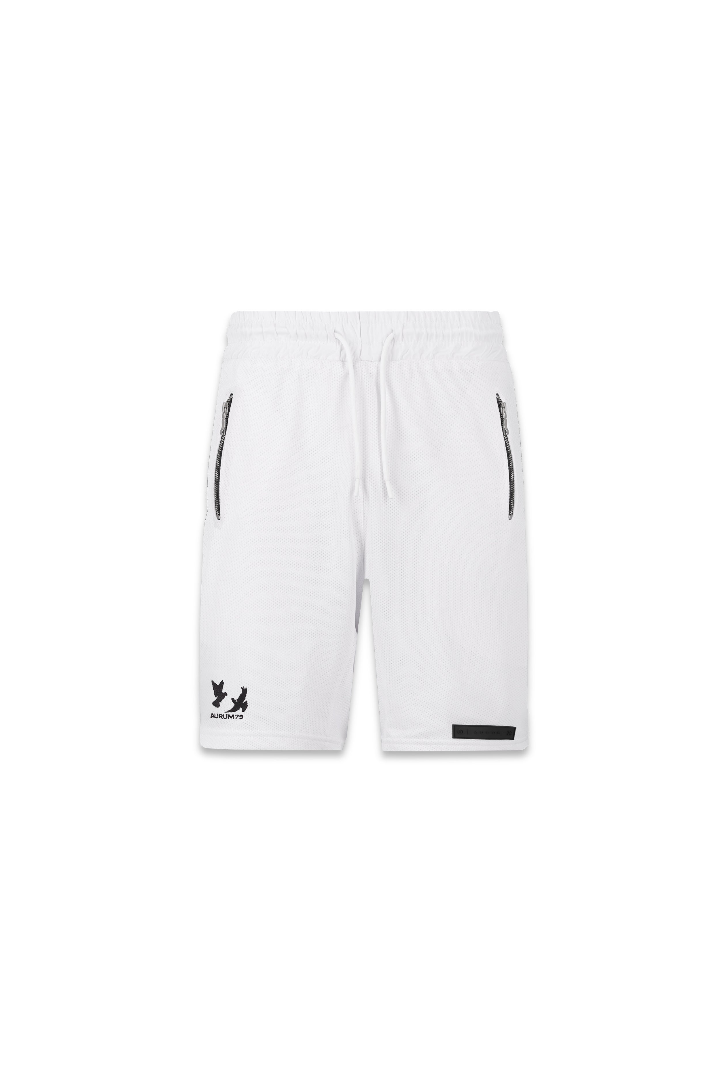 White Gems Shorts Blanco — AURUM 79