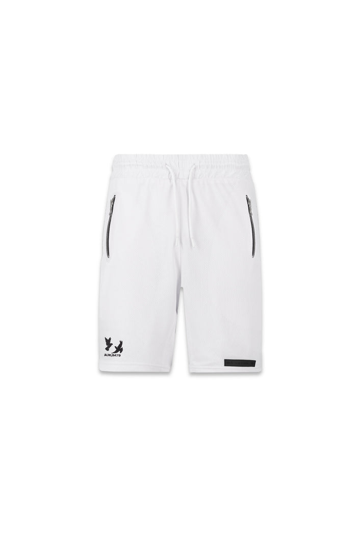 White Gems Shorts Blanco — AURUM 79