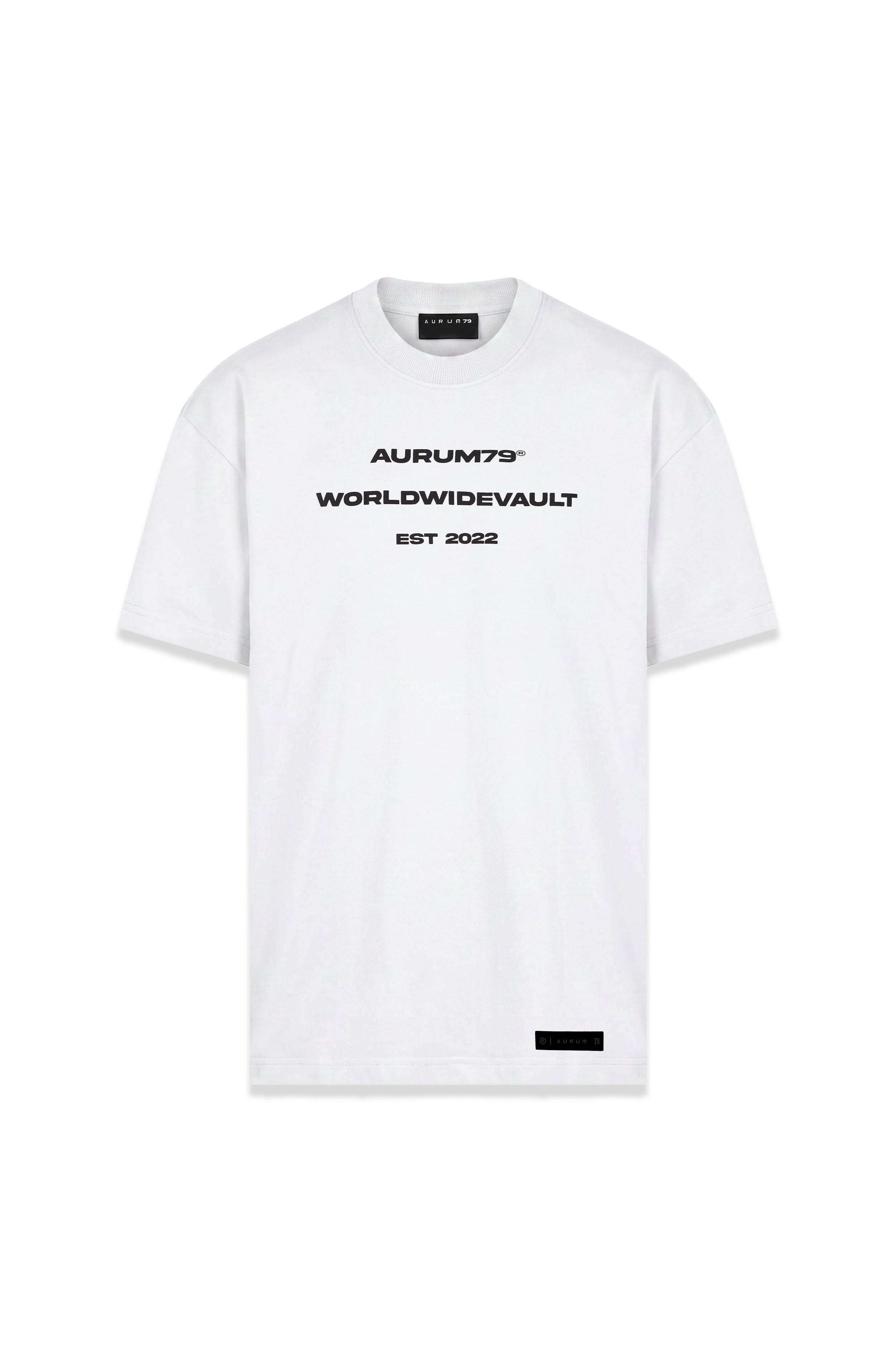 World Vault Semi Oversized T-Shirt Marfil — AURUM 79