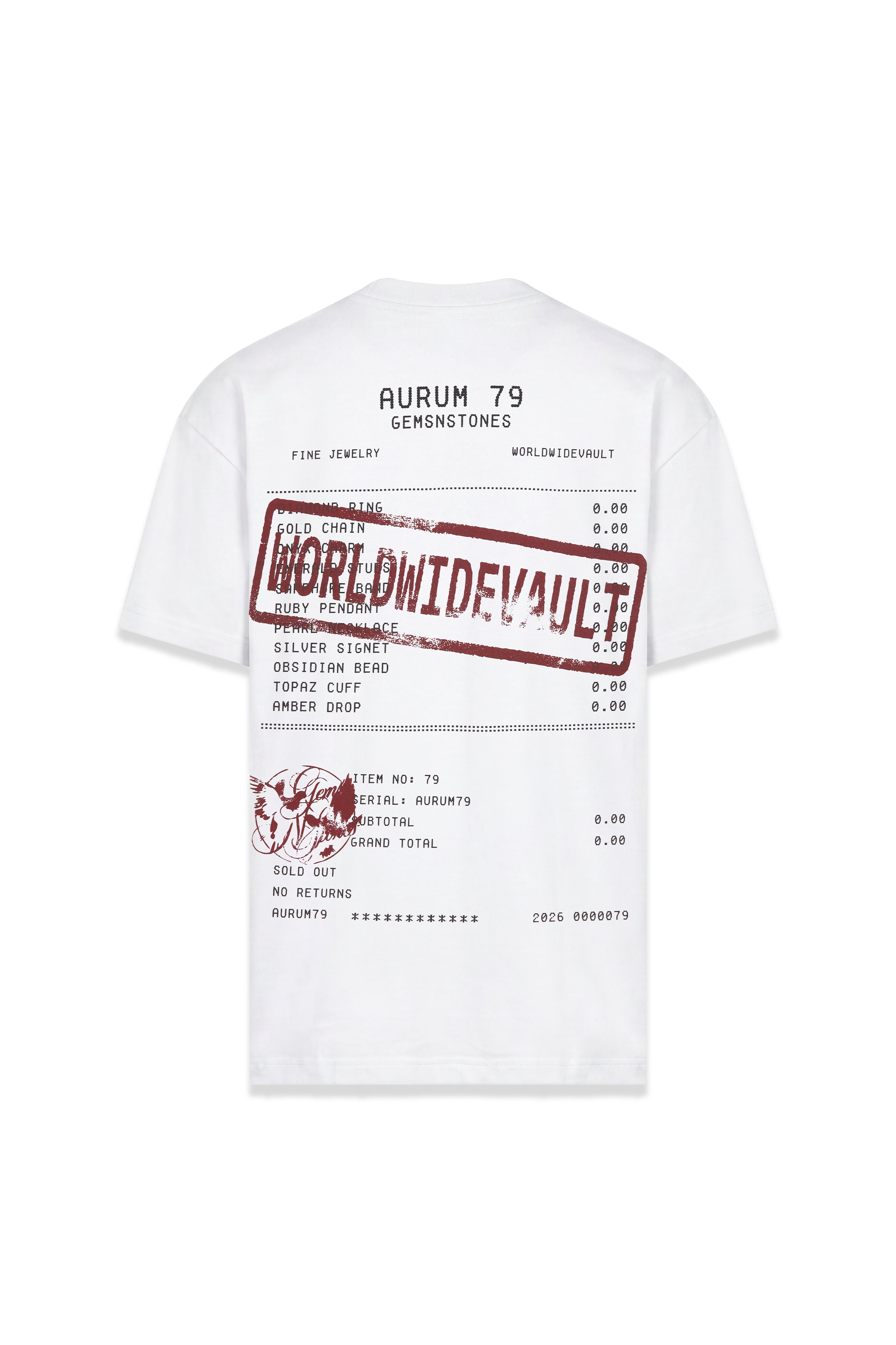Worldwide Vault Oversized T-Shirt Marfil — AURUM 79